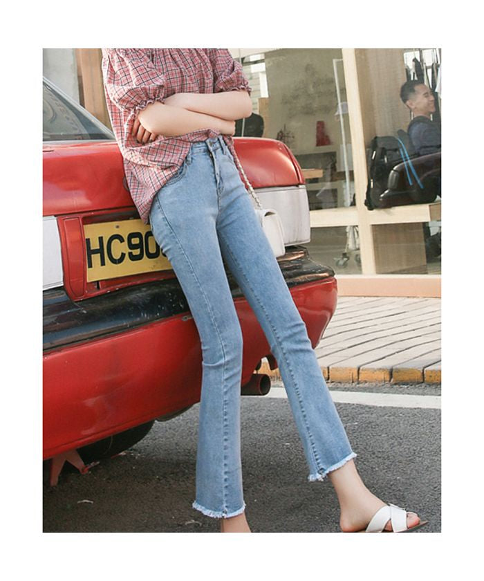 Backyard Family Denim Pants Ladies q8019