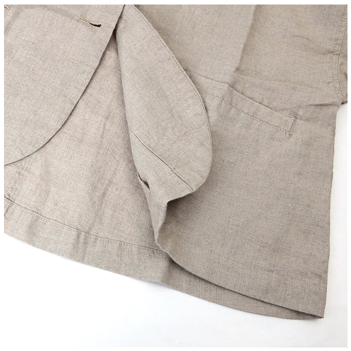 Backyard Family BACKYARD FAMILY dgy Deco Company Linen Ox No-Collar Jacket
