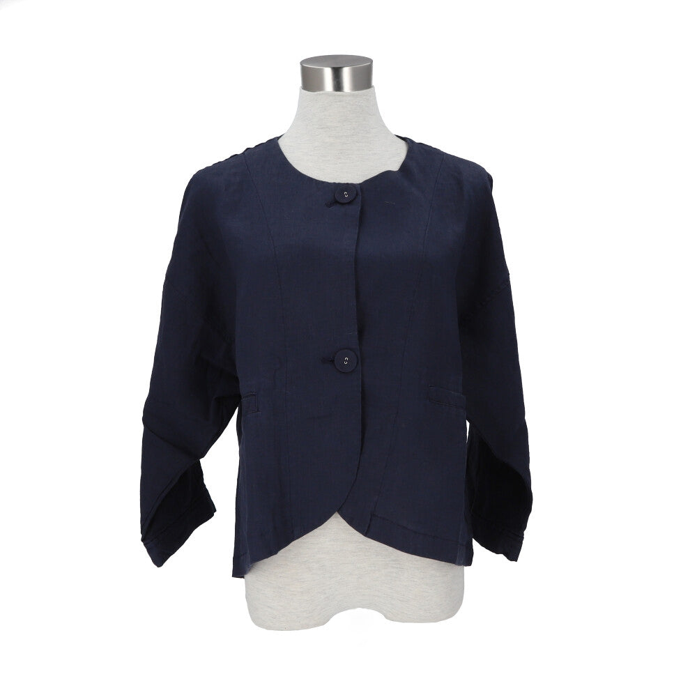 Backyard Family BACKYARD FAMILY dgy Deco Company Linen Ox No-Collar Jacket