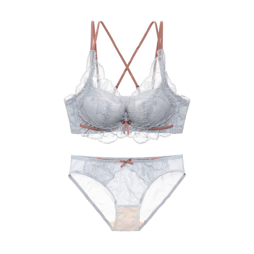 Backyard Family BACKYARD FAMILY Firmly Keeps Gathered Bust Lace Bra mmbra0515b02