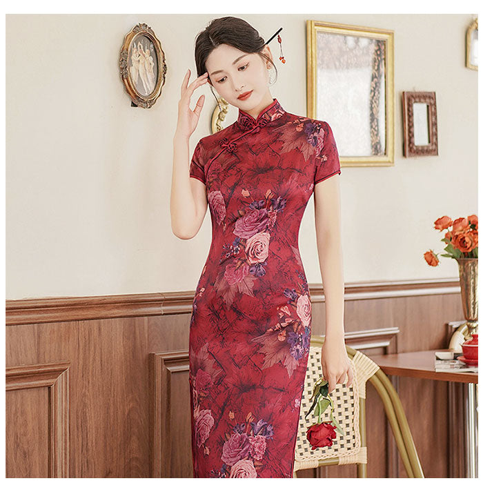 Backyard Family China Dress Short Sleeve j3082cq11