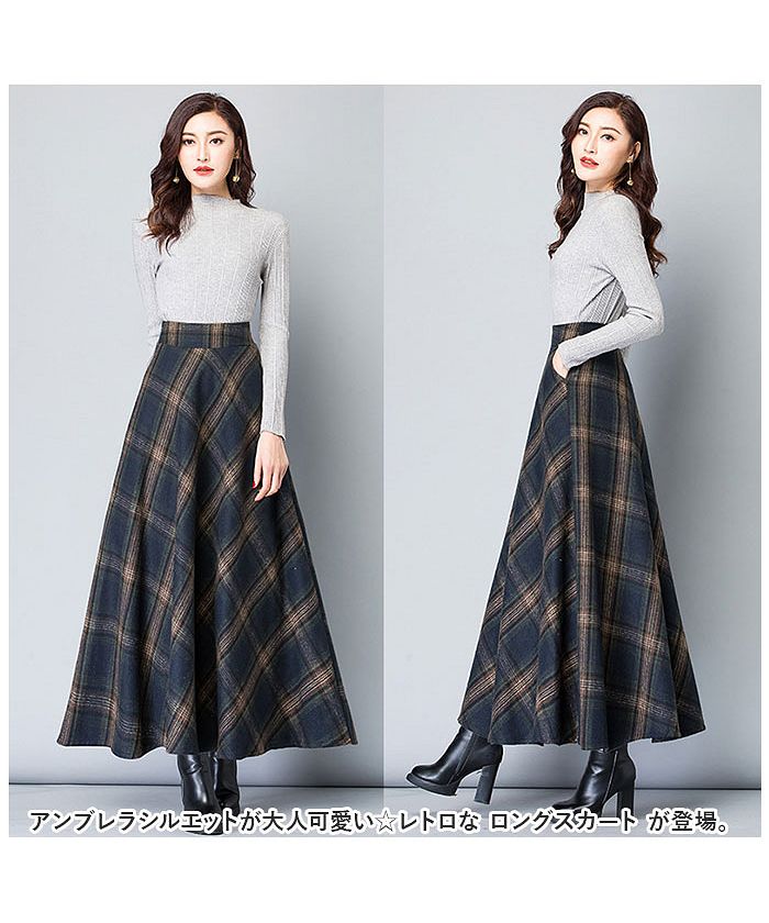 バックヤードファミリー BACKYARD FAMILY スカート ロング レトロ skirtlg810d