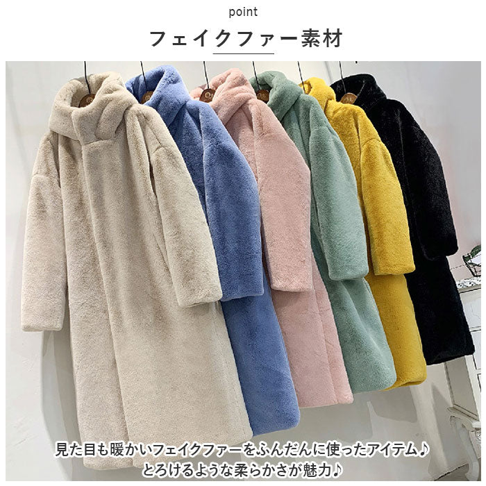 バックヤードファミリー BACKYARD FAMILY ファーコート pmycoat10 （ブラック） ブラック