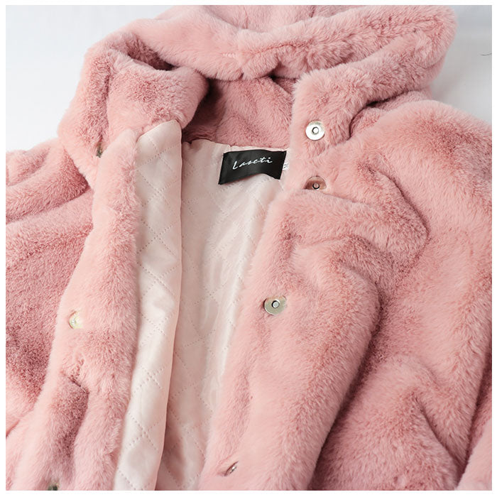 バックヤードファミリー BACKYARD FAMILY ファーコート pmycoat10 （ブラック） ブラック