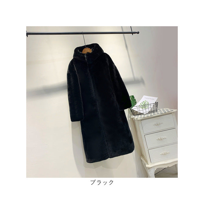 バックヤードファミリー BACKYARD FAMILY ファーコート pmycoat10 （ブラック） ブラック