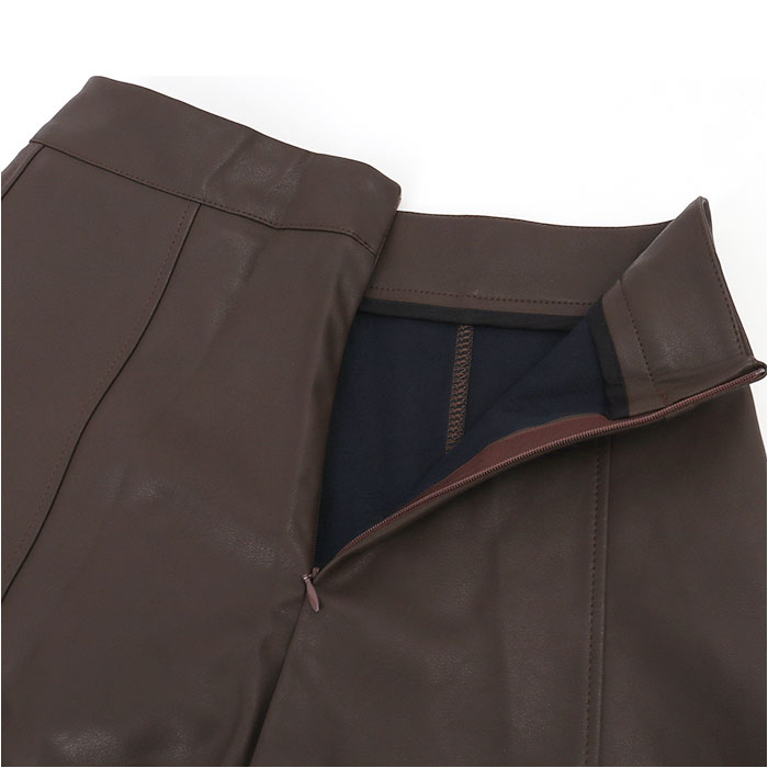 Backyard Family BACKYARD FAMILY Leather Skirt A-Line mmleathers1207h