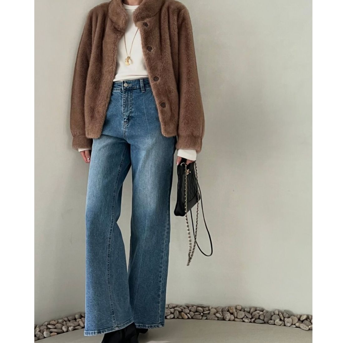Nau Waleno Fake Mink Fur Jacket