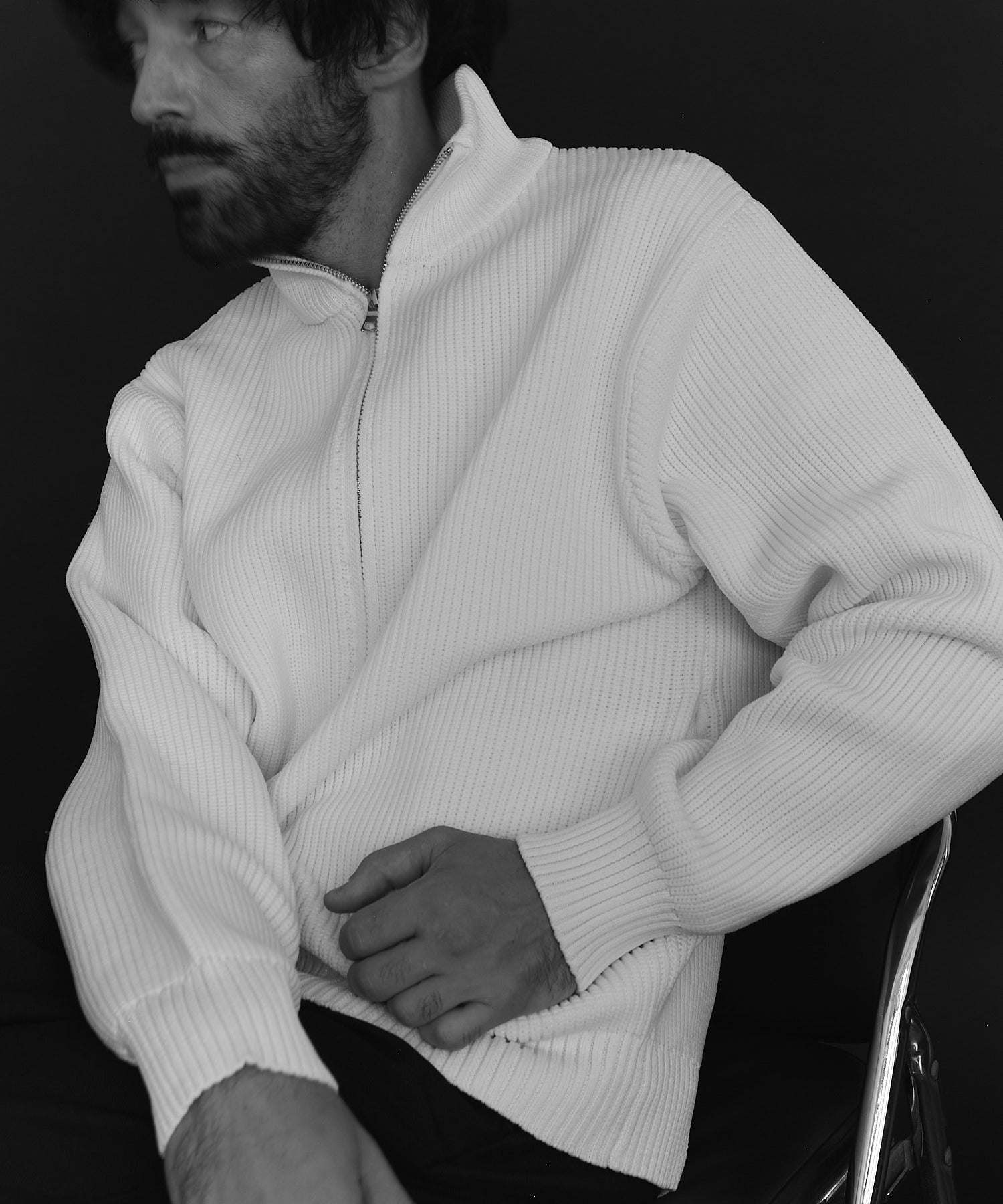 ニュアンス NewAnce Drivers Knit / ドライバーズニット （アイボリー） アイボリー