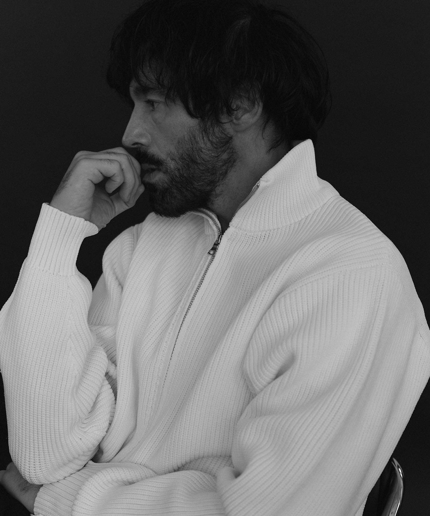 ニュアンス NewAnce Drivers Knit / ドライバーズニット （アイボリー） アイボリー