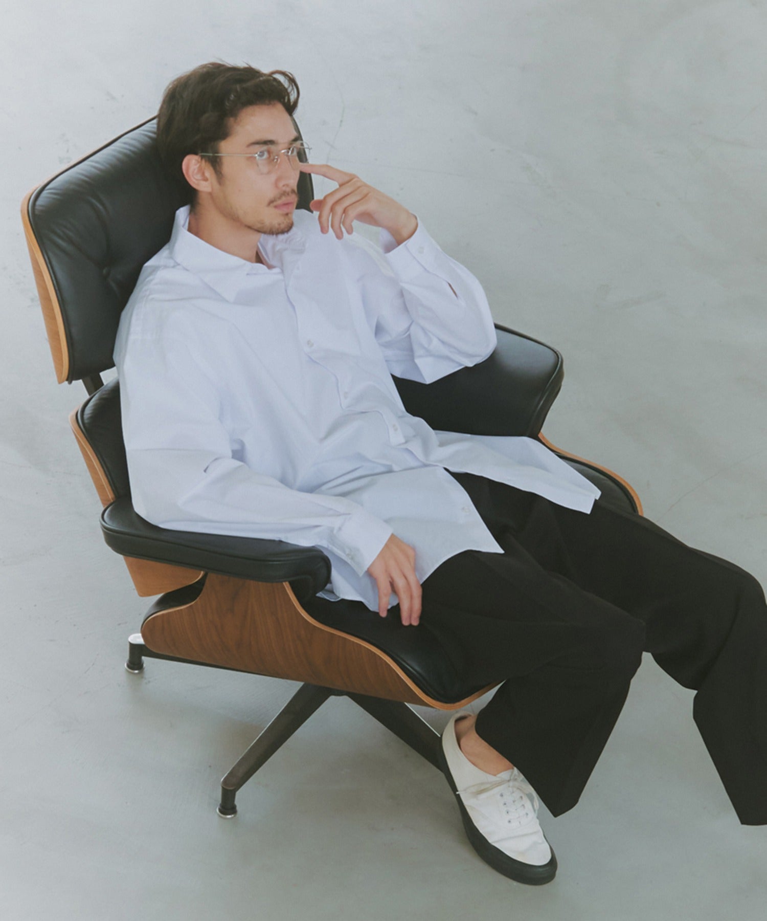 ニュアンス NewAnce New Standard Shirts -Over Fit - （ホワイト） ホワイト