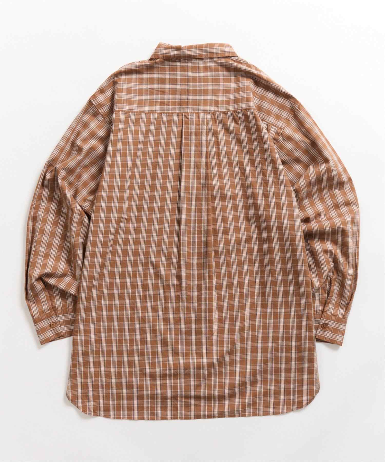 ニュアンス NewAnce New Standard Check Shirts -Over Fit - （ブラウン） ブラウン