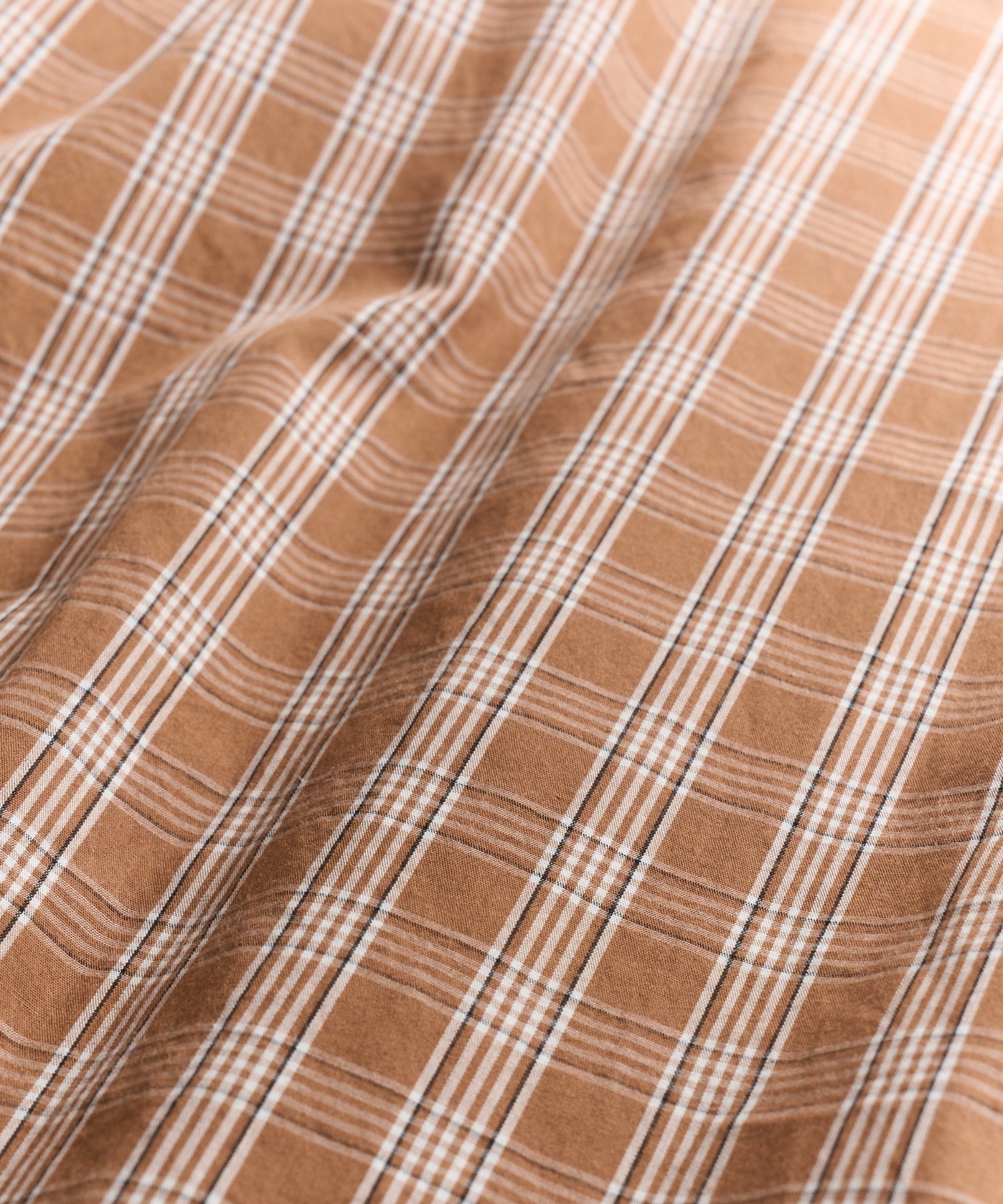 ニュアンス NewAnce New Standard Check Shirts -Over Fit - （ブラウン） ブラウン