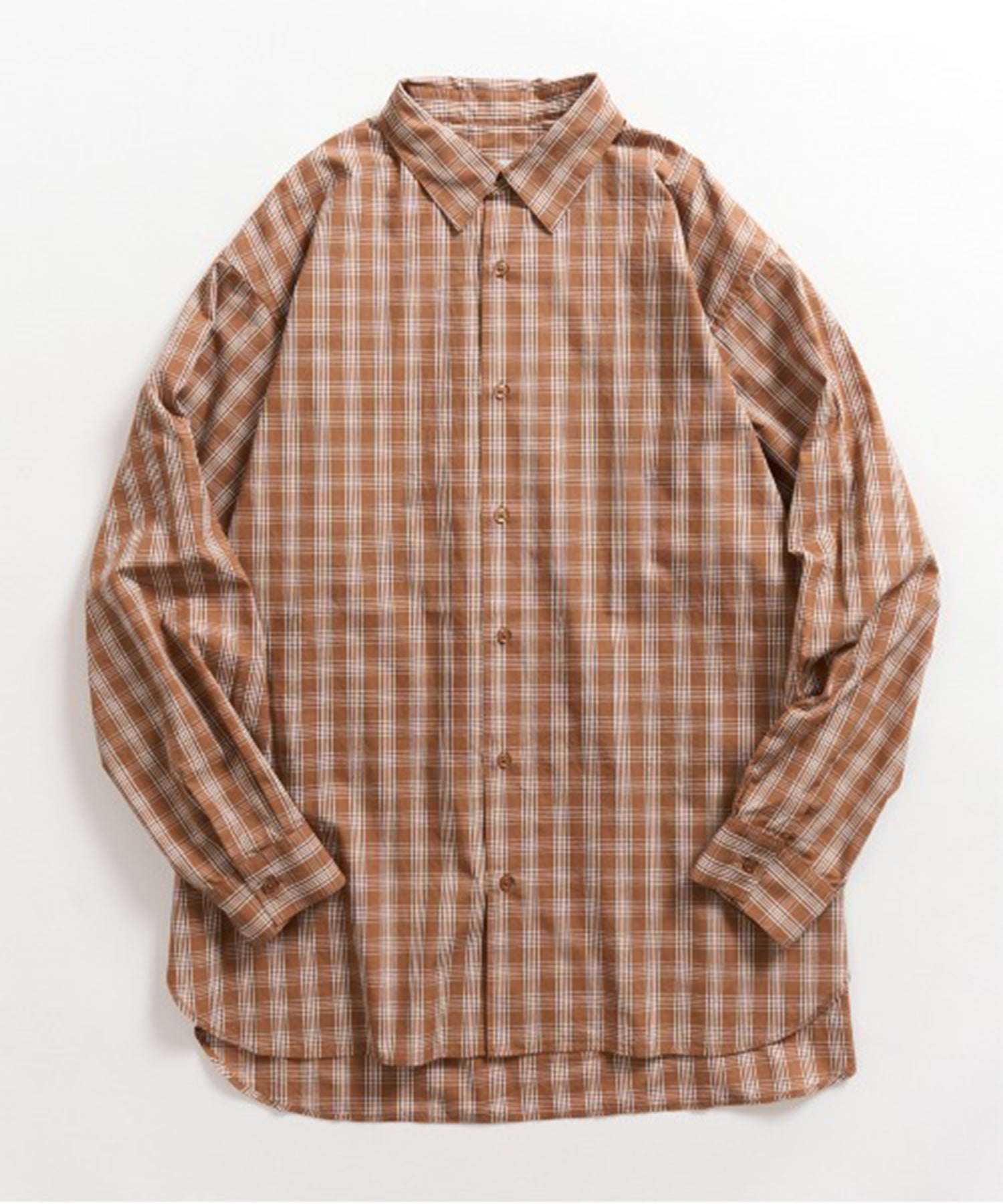 ニュアンス NewAnce New Standard Check Shirts -Over Fit - （ブラウン） ブラウン