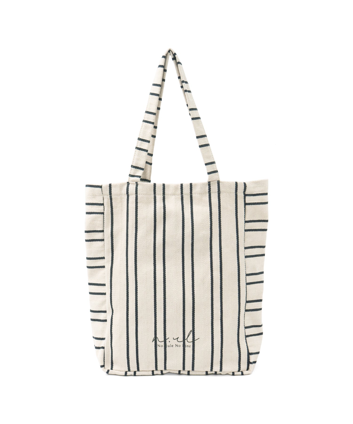 ノールール ノーライン No Rule No Line キャンバスストライプトートバッグ （IVORY） IVORY