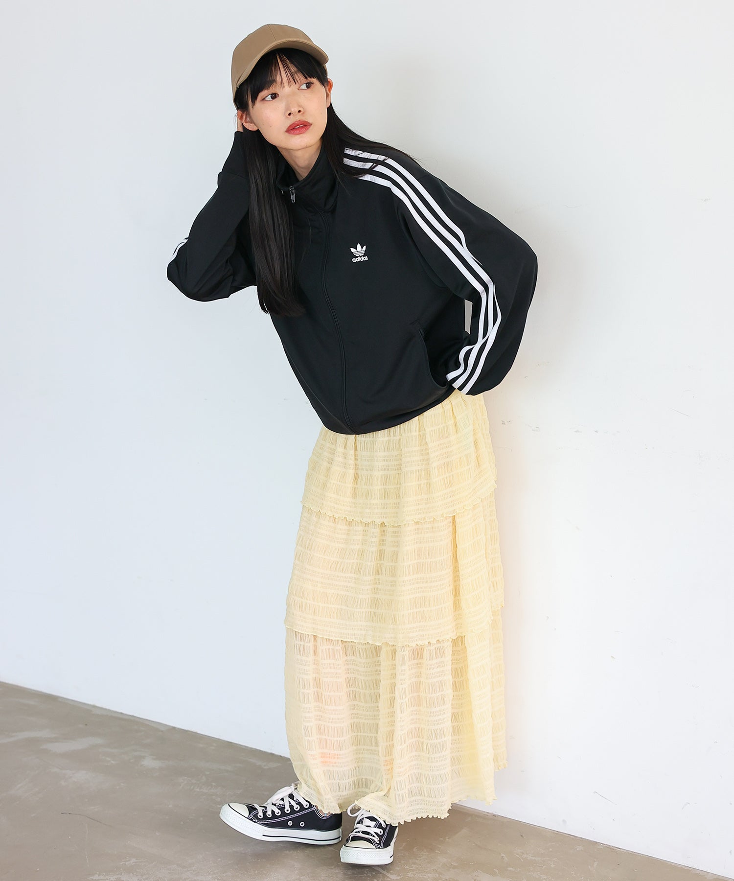 ノールール ノーライン No Rule No Line シアーティアードスカート （IVORY） IVORY