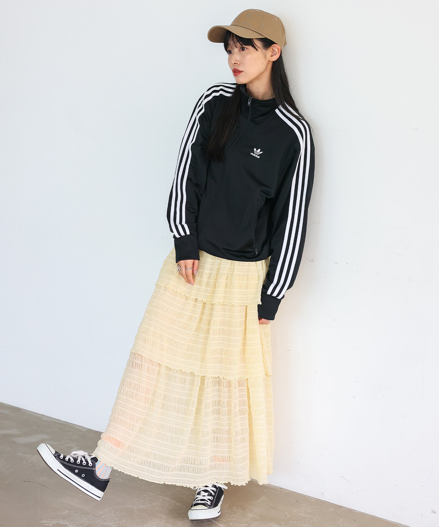 ノールール ノーライン No Rule No Line シアーティアードスカート （IVORY） IVORY