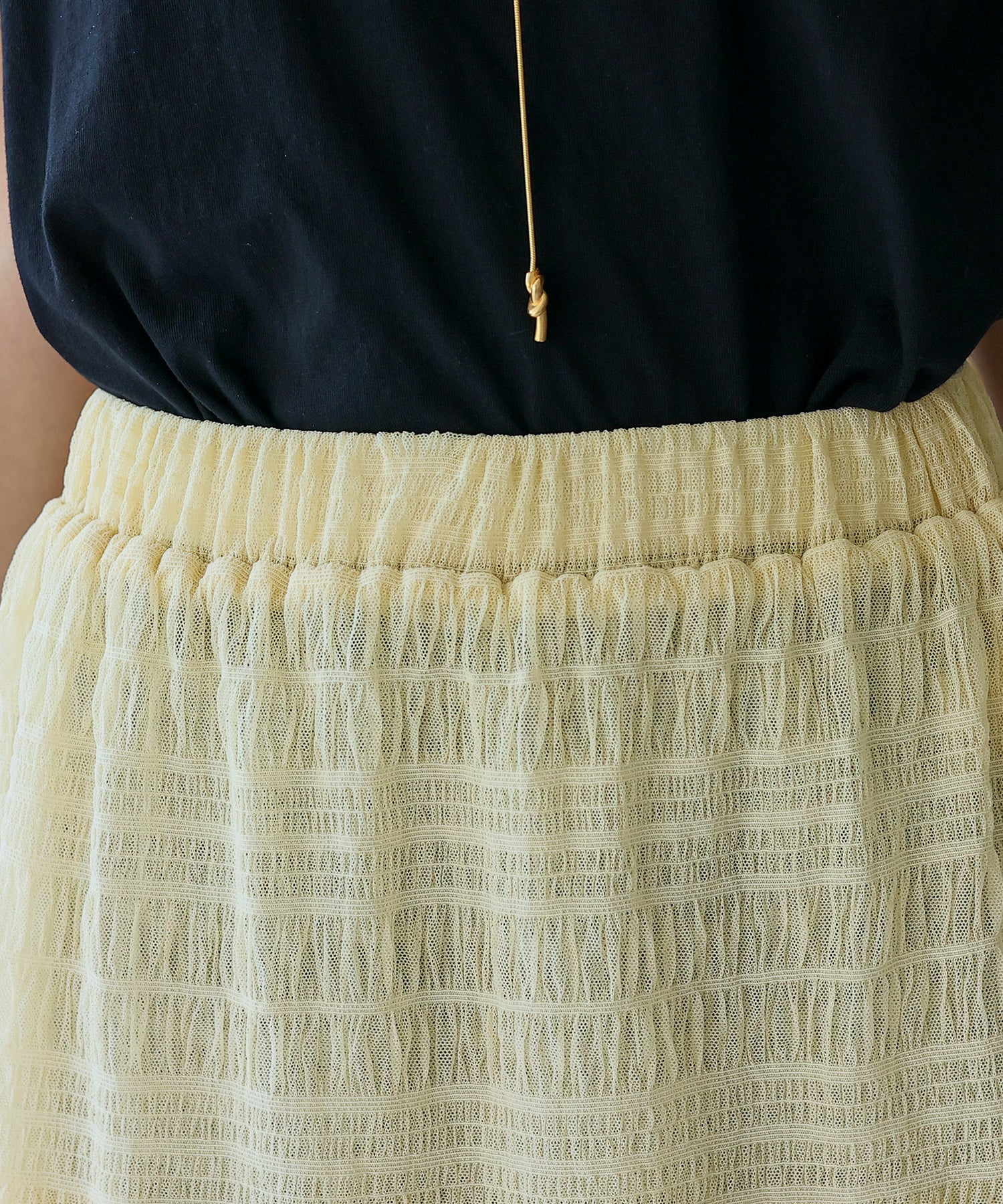ノールール ノーライン No Rule No Line シアーティアードスカート （IVORY） IVORY