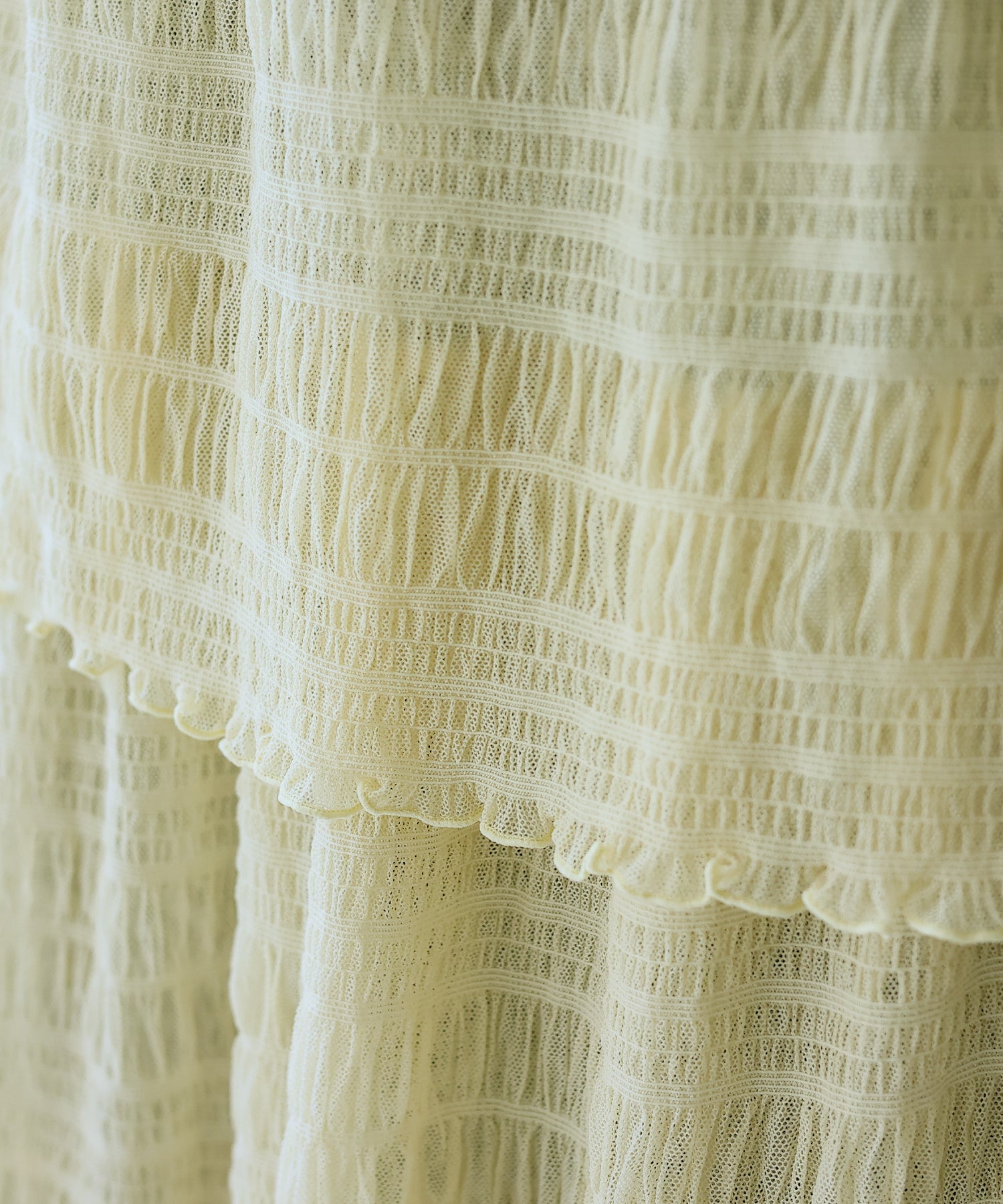 ノールール ノーライン No Rule No Line シアーティアードスカート （IVORY） IVORY