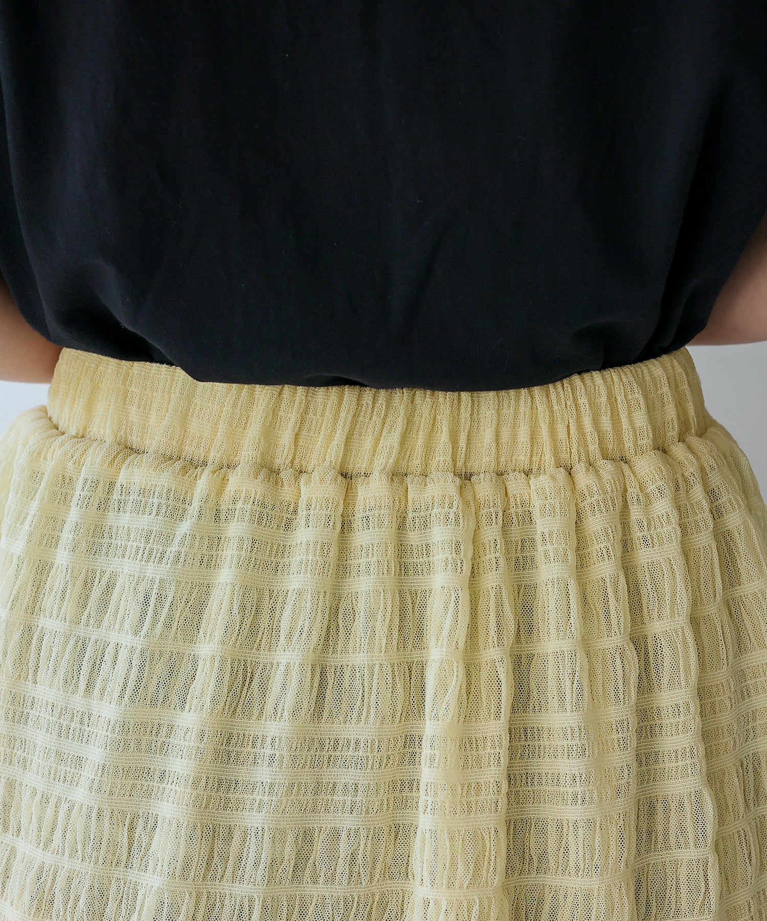ノールール ノーライン No Rule No Line シアーティアードスカート （IVORY） IVORY