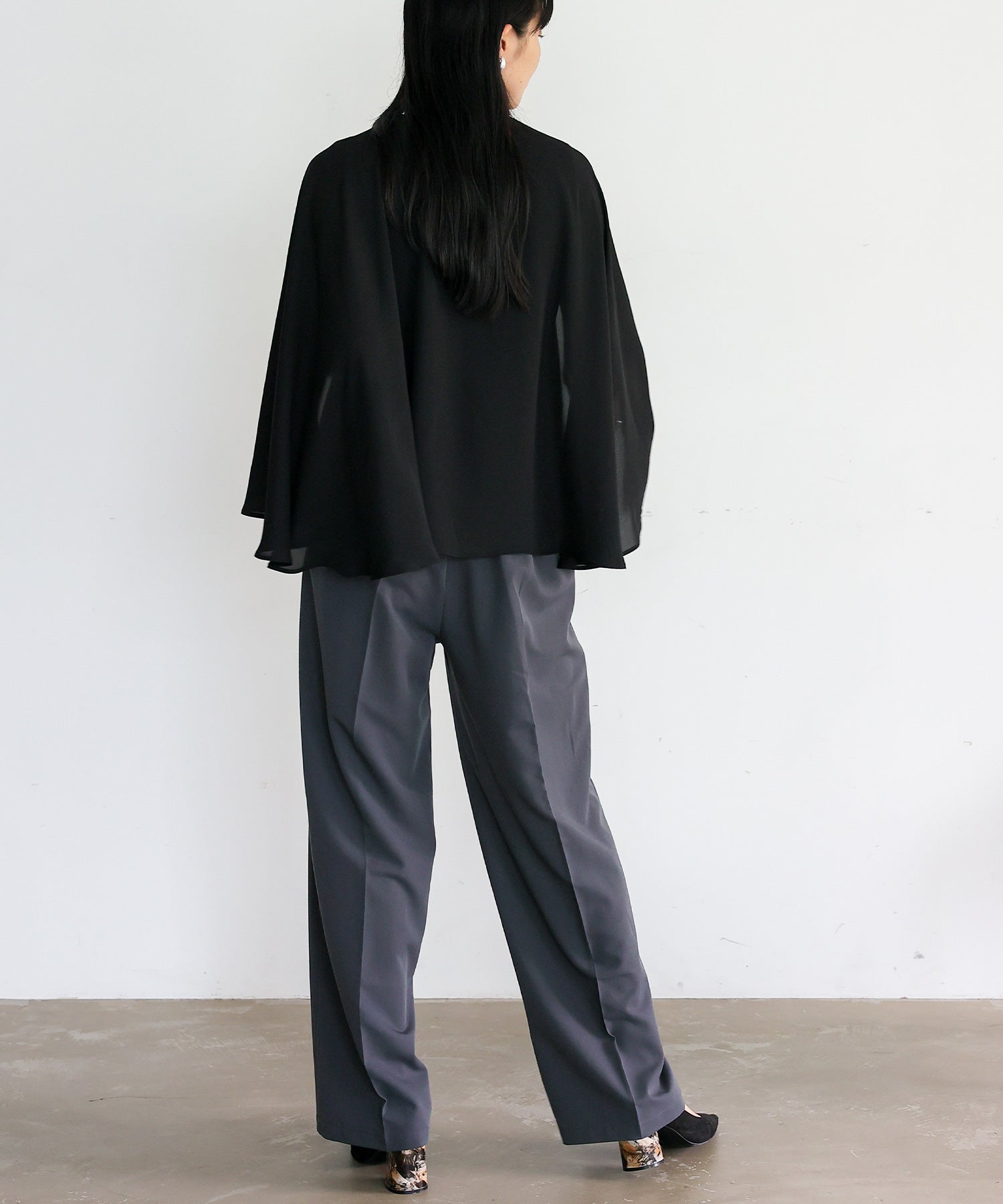 ノールール ノーライン No Rule No Line 3WAYスリットスリーブブラウス （BLACK） BLACK