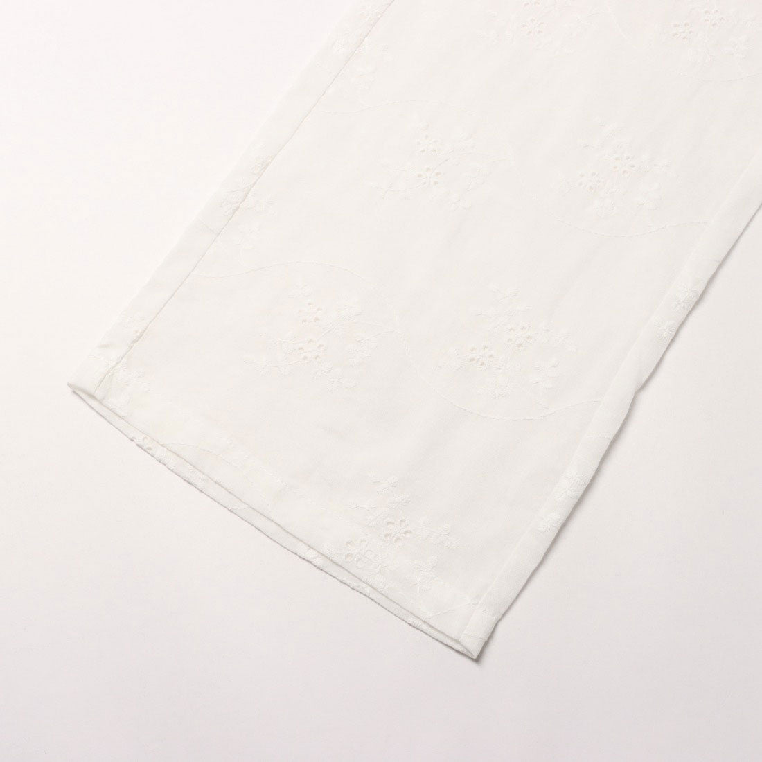 ノールール ノーライン No Rule No Line コットンフラワーエンブロイダリーレースパンツ （WHITE） WHITE