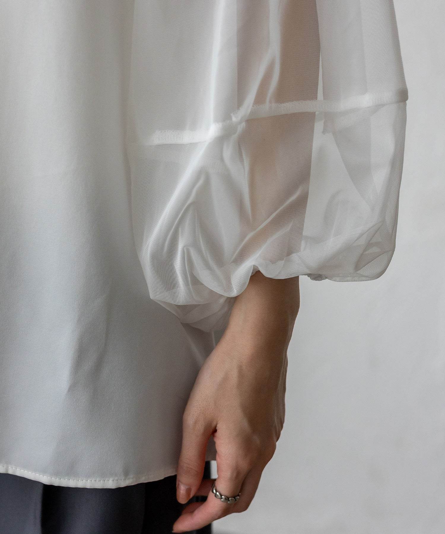 ノールール ノーライン No Rule No Line チュールドッキングレイヤード風トップス （WHITE） WHITE