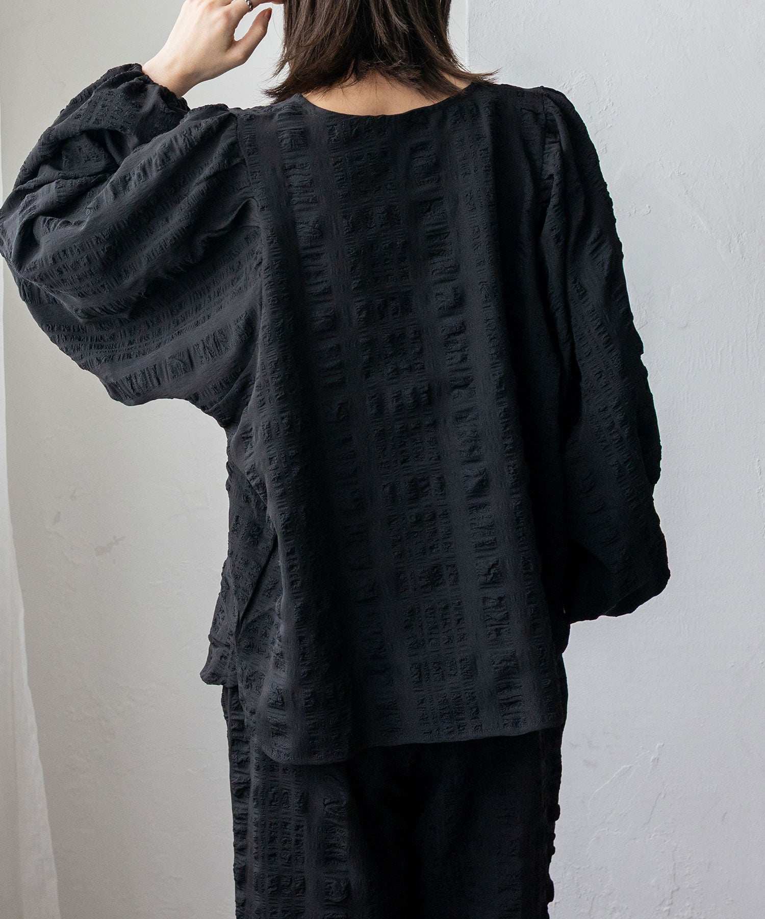 ノールール ノーライン No Rule No Line ボリュームスリーブブラウス （BLACK） BLACK