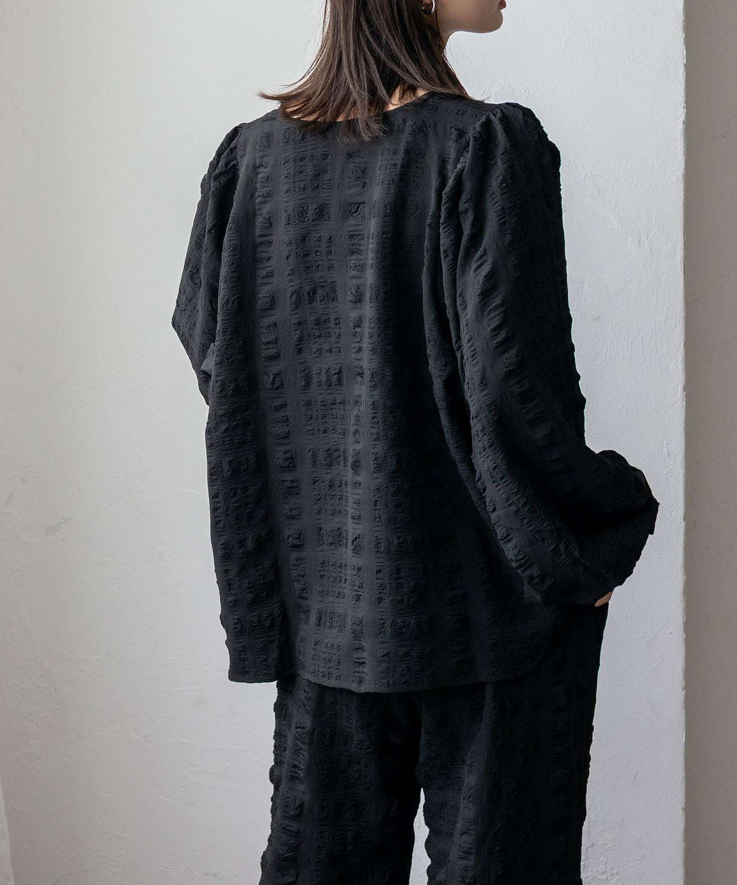 ノールール ノーライン No Rule No Line ボリュームスリーブブラウス （BLACK） BLACK