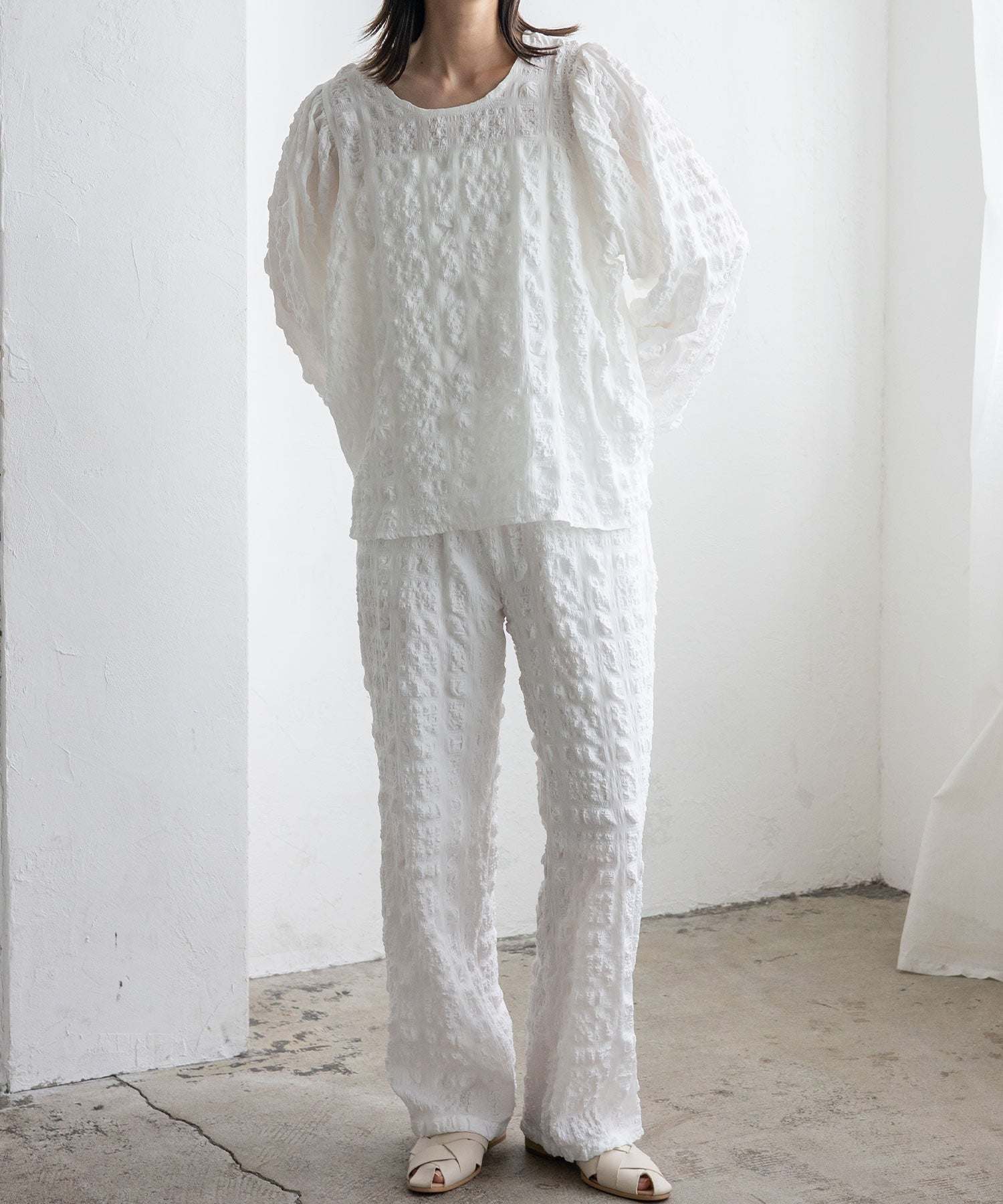 ノールール ノーライン No Rule No Line ストレートイージーパンツ （WHITE） WHITE