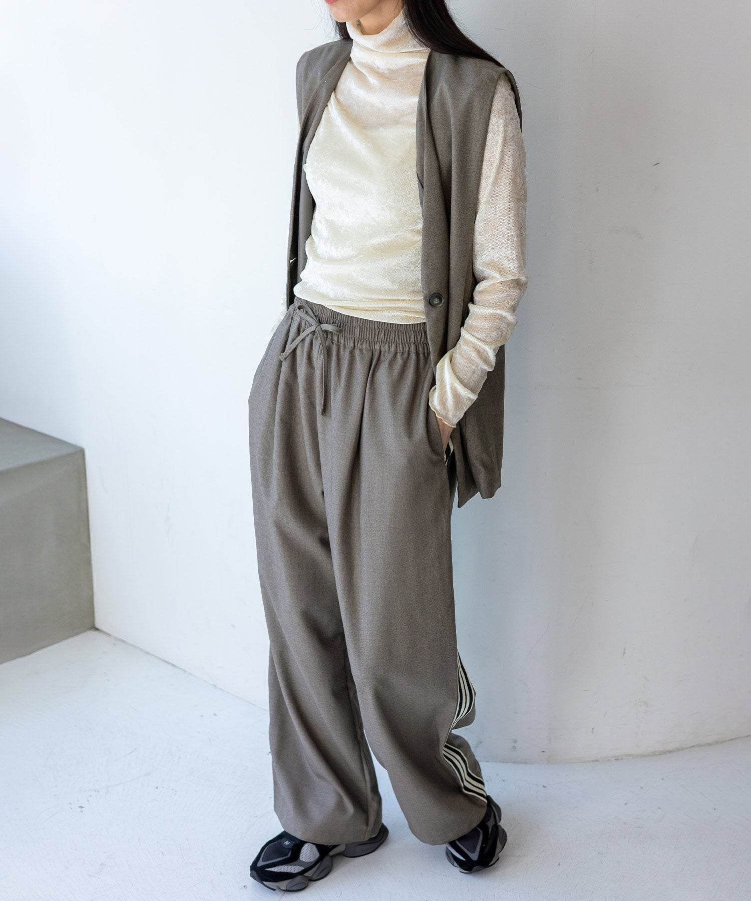 ノールール ノーライン No Rule No Line オーバーサイズベスト （ASHBROWN） ASHBROWN