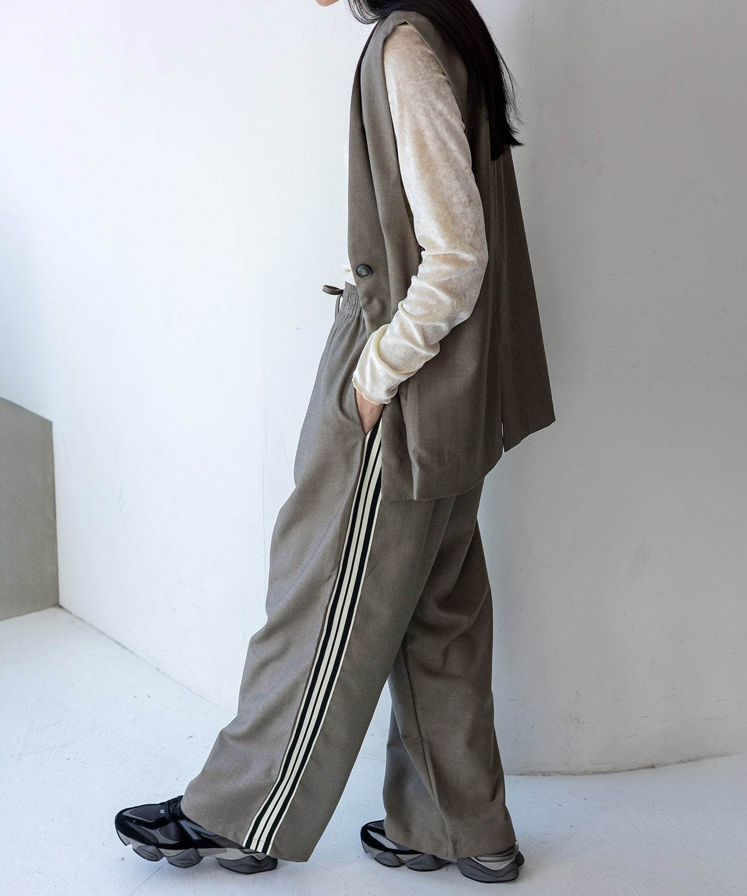 ノールール ノーライン No Rule No Line オーバーサイズベスト （ASHBROWN） ASHBROWN