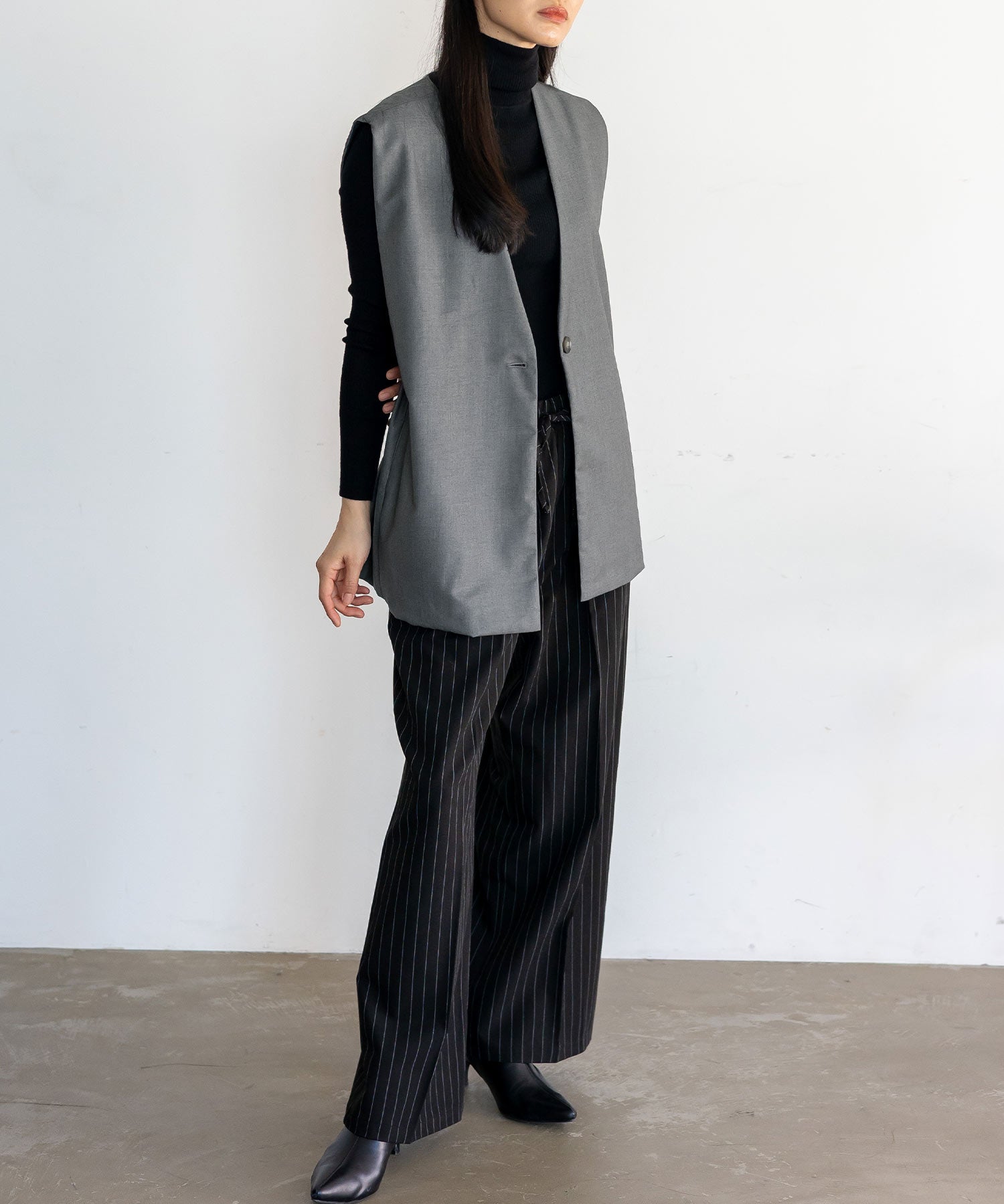 ノールール ノーライン No Rule No Line オーバーサイズベスト （ASHBROWN） ASHBROWN