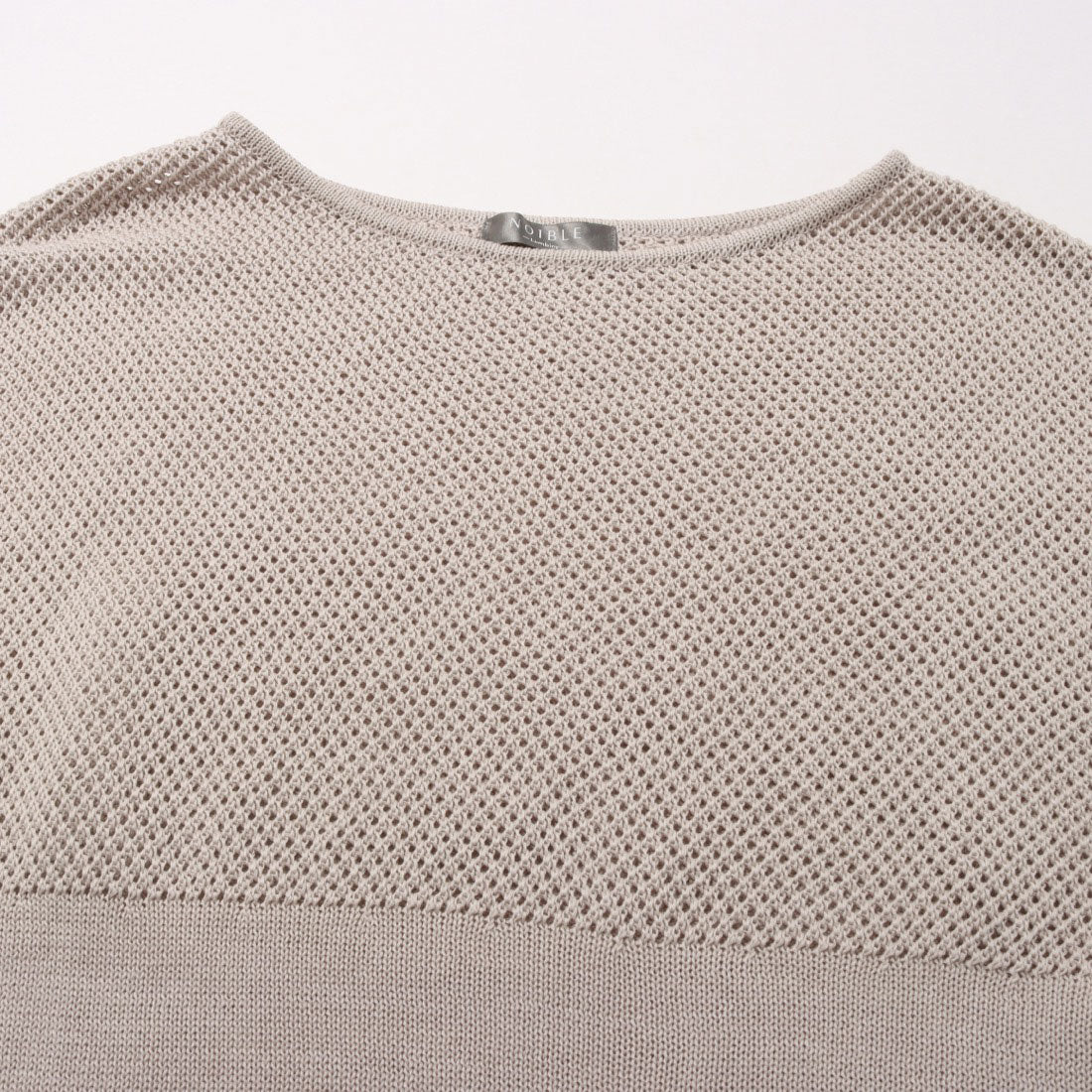 ノイブル ギマコットンボートネックプルオーバー （ブラック） ブラック