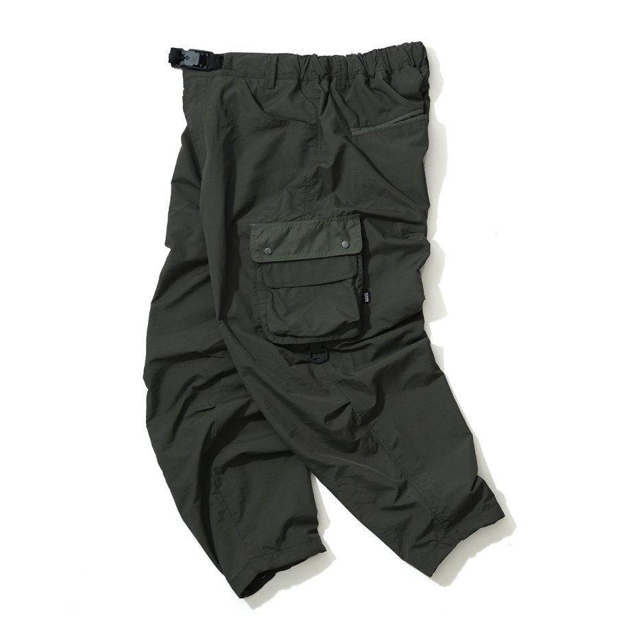NAVIETOKYO 2TONE CARGO PANTS OLIVE