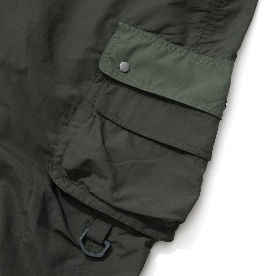 NAVIETOKYO 2TONE CARGO PANTS OLIVE