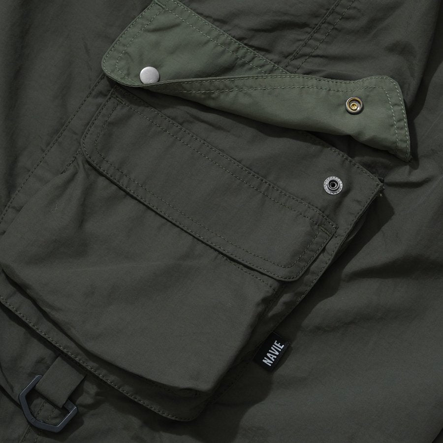 NAVIETOKYO 2TONE CARGO PANTS OLIVE