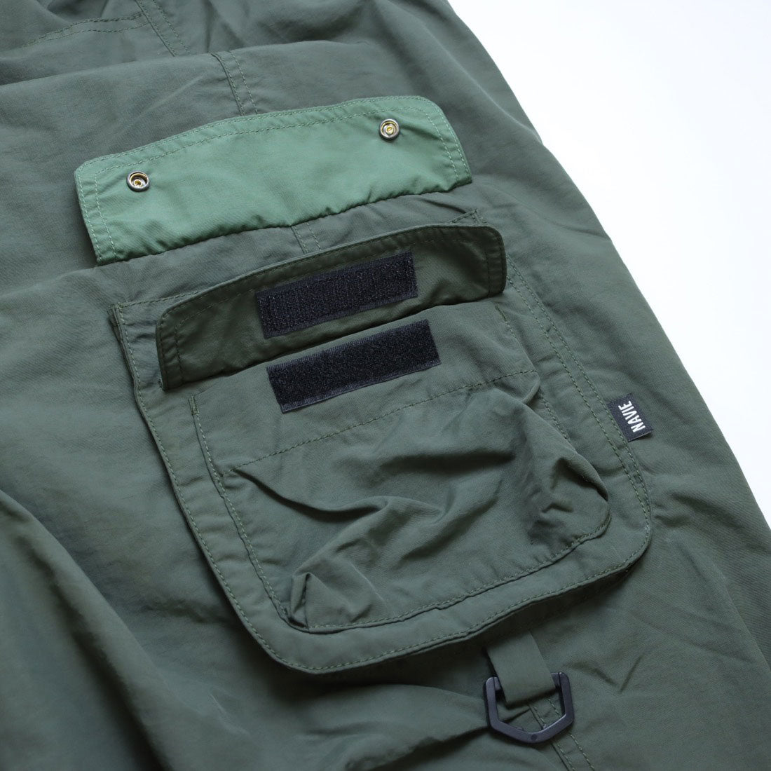 NAVIETOKYO 2TONE CARGO PANTS OLIVE