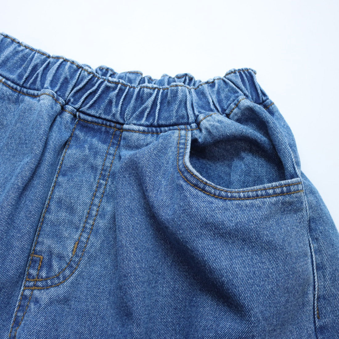 ナバナバ NAVANAVA デニムハーフパンツ