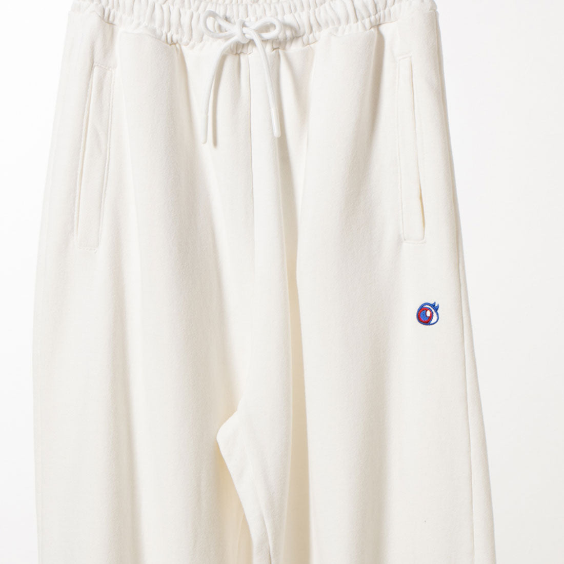 NAVANAVA Eye embroidered sweat long pants