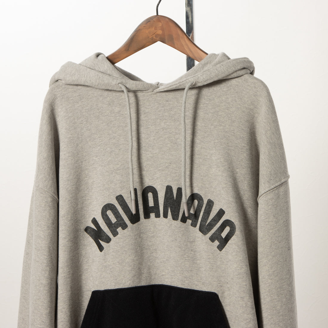 ナバナバ NAVANAVA ベルクロ スウェットパーカー