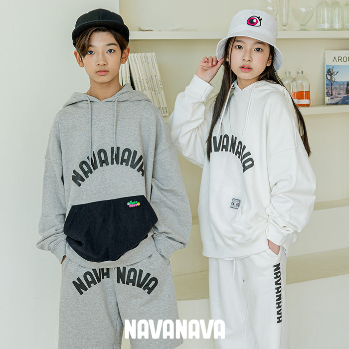 ナバナバ NAVANAVA ベルクロ スウェットパーカー