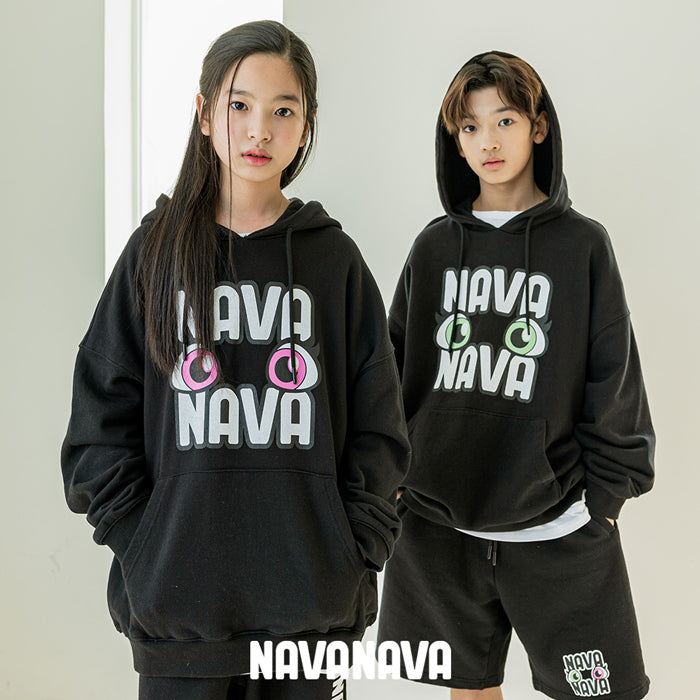ナバナバ NAVANAVA NAVANAVAロゴ スウェットパーカー