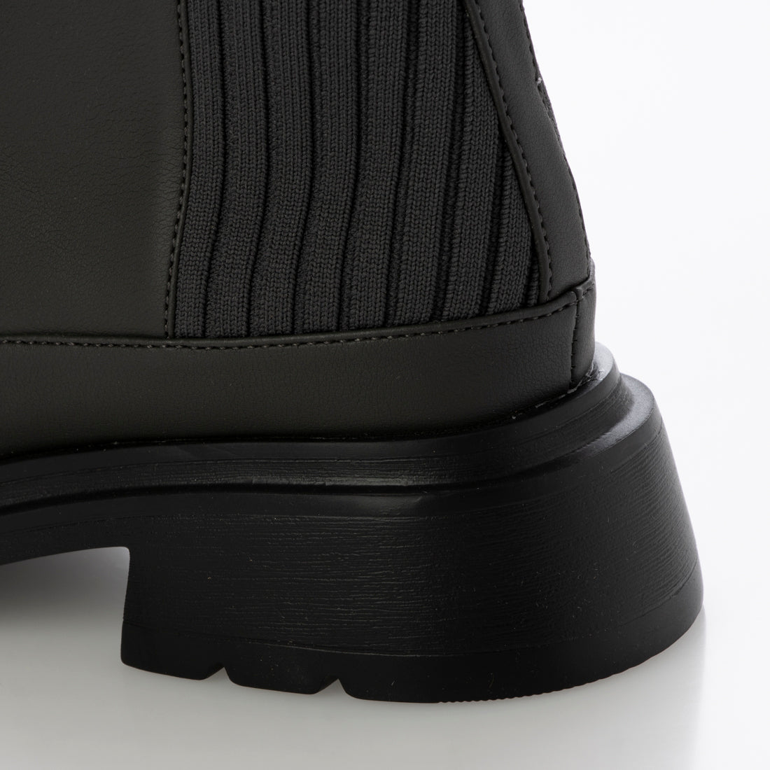 ナチュラルフレックス NATURAL FLEX Back-Knit Lace-Up Ankle Boots