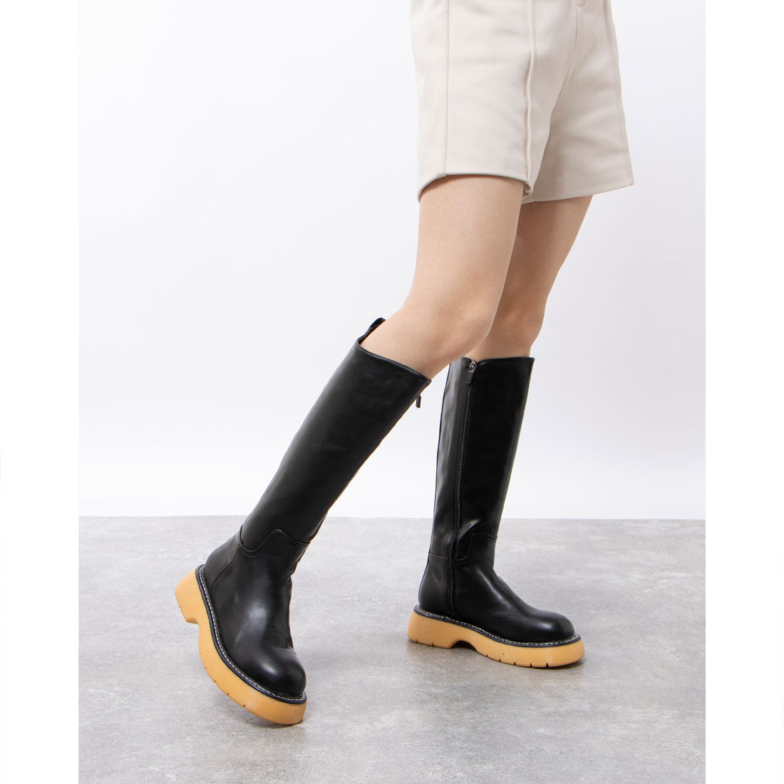 NATURAL FLEX Color Combination Long Boots
