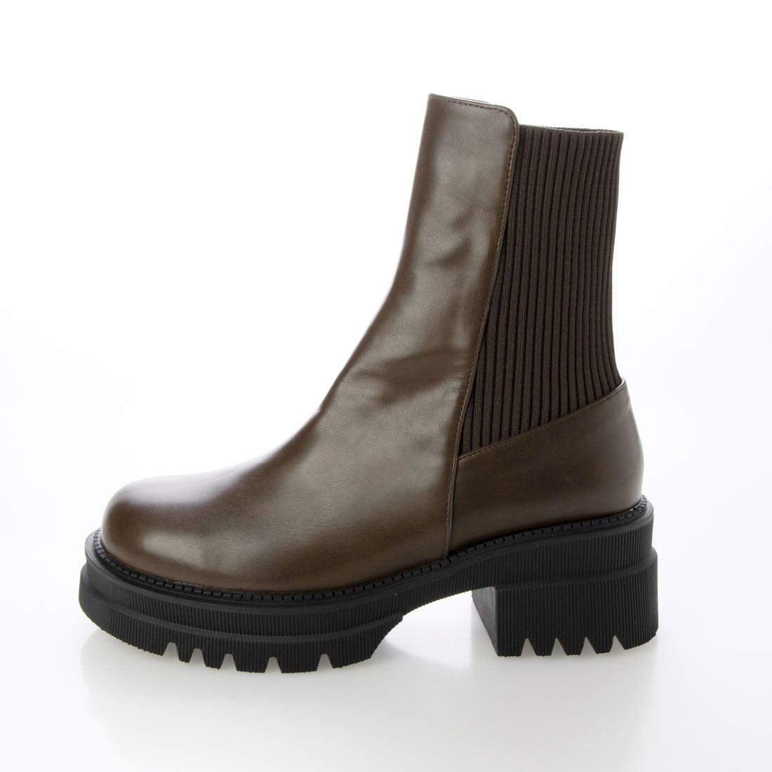 NATURAL FLEX Back-Knit Chelsea Ankle Boots