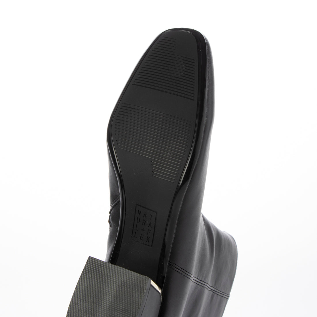 ナチュラルフレックス NATURAL FLEX Unique Chunky Heel Ankle Boots