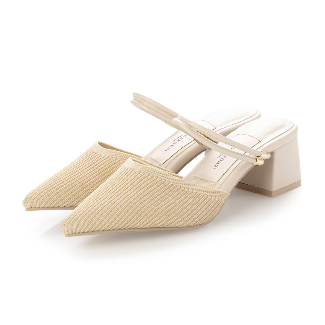 ナチュラルフレックス NATURAL FLEX デミツーウェイニットミュール,BEIGE