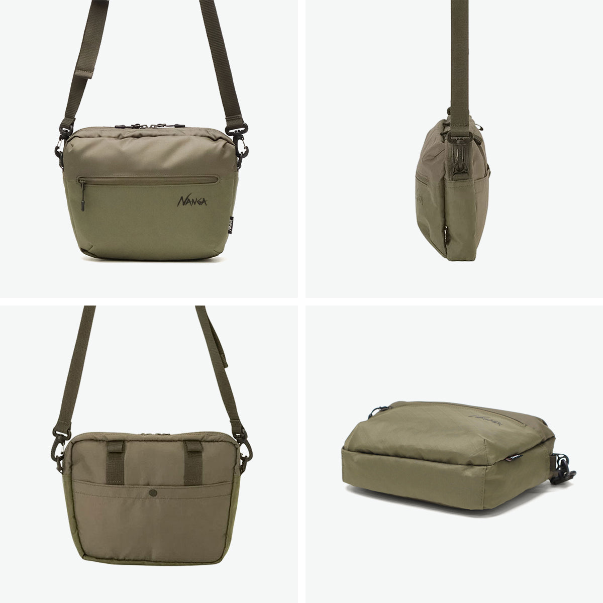 ナンガ NANGA ショルダーバッグ メンズ レディース 斜めがけ 軽量 軽い ブランド ミニショルダー コンパクト インバッグ フェス アウトドア 3L ECOPAK UR BODY BAG N2502-3N301Z （BLK） BLK