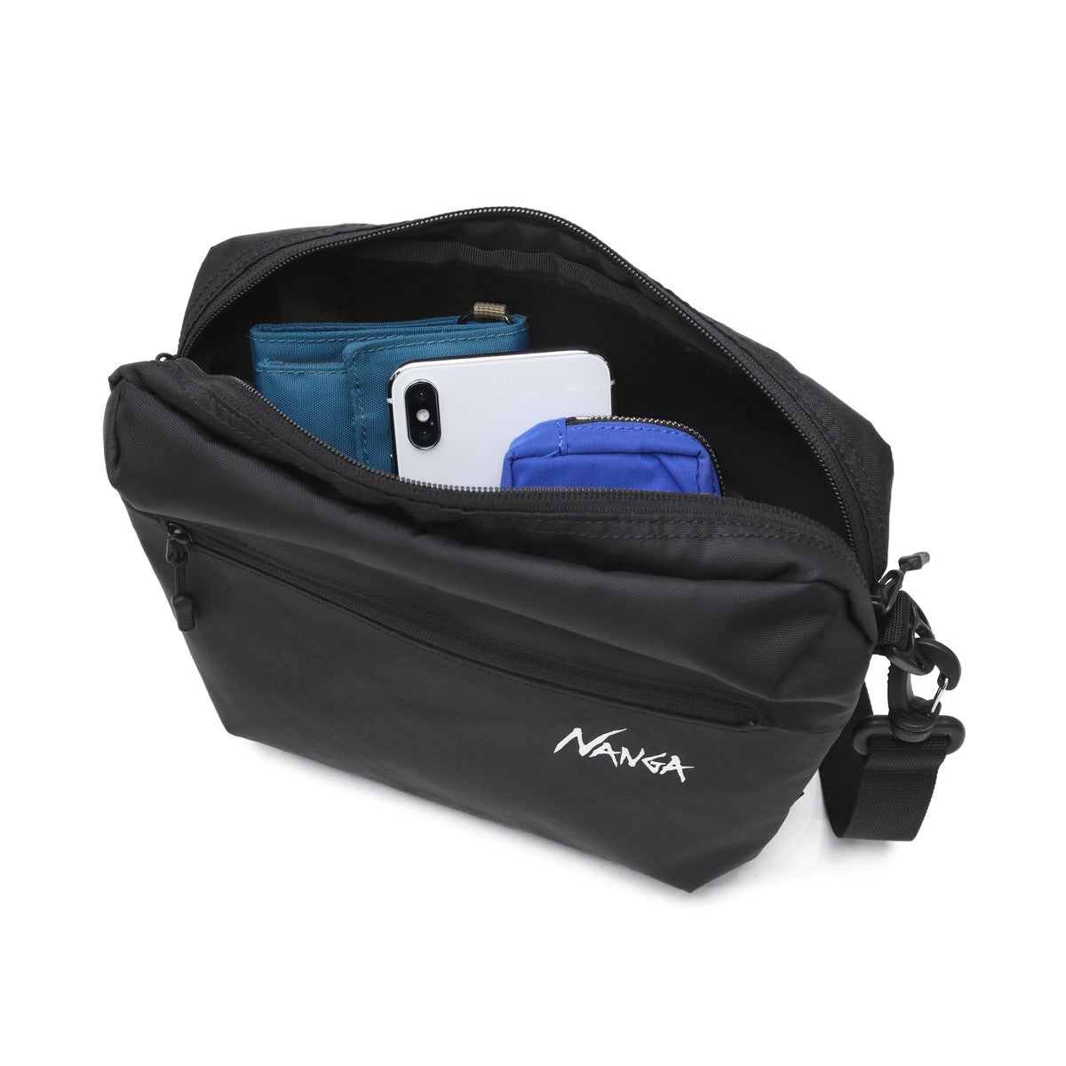 ナンガ NANGA ショルダーバッグ メンズ レディース 斜めがけ 軽量 軽い ブランド ミニショルダー コンパクト インバッグ フェス アウトドア 3L ECOPAK UR BODY BAG N2502-3N301Z （BLK） BLK