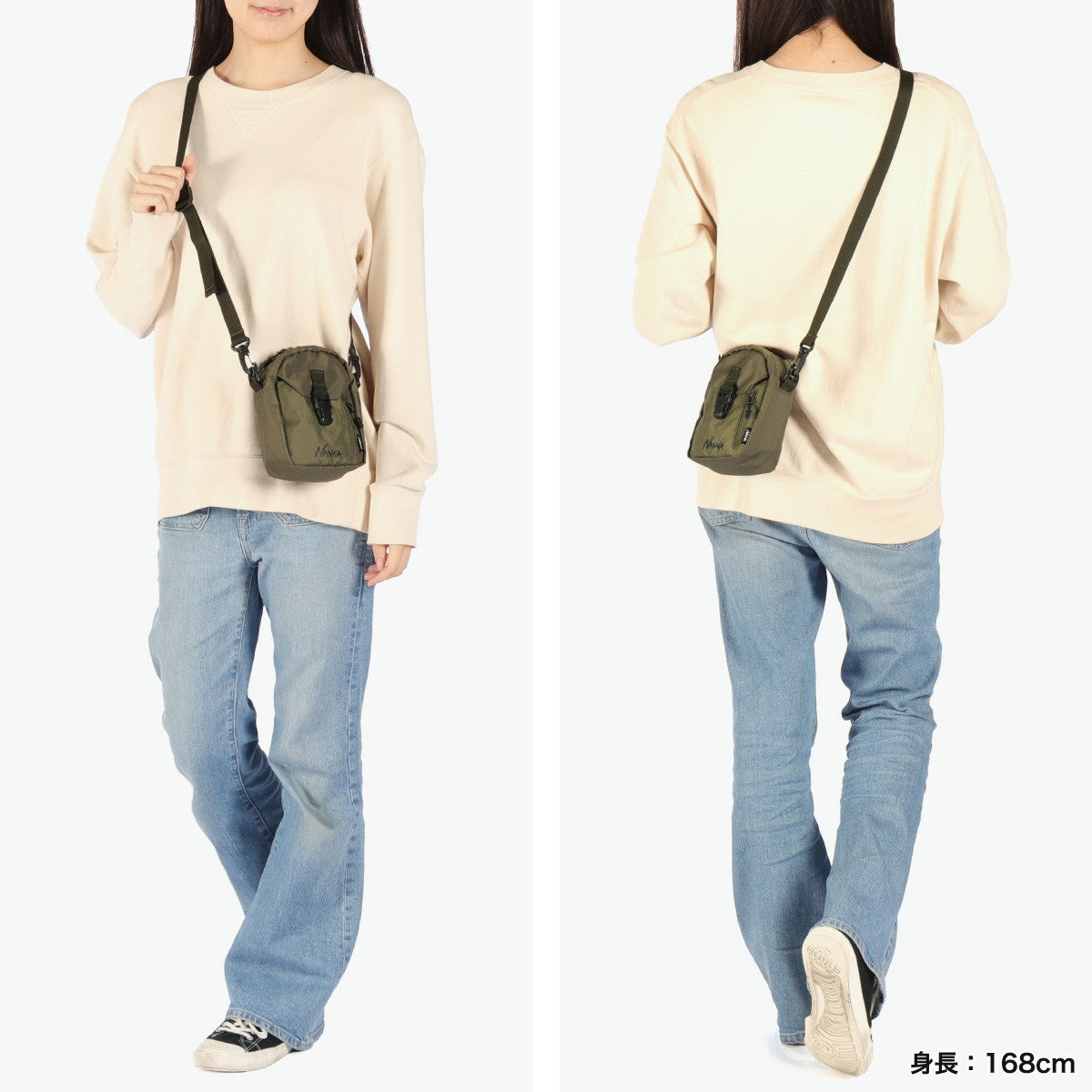 ナンガ NANGA ショルダーバッグ メンズ レディース 斜めがけ ショルダーポーチ 軽量 軽い アウトドア コンパクト フェス 1L ECOPAK UR SHOULDER POUCH N2502-3N302Z （BLK） BLK